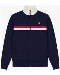 Fila - Enrico Track Top Jacket /Gardenia/Garnet - Lyst