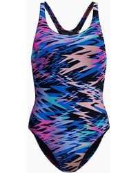 Speedo - Ladies Hyperboom Medalist Repeat Logo One Piece Swimsuit - Lyst