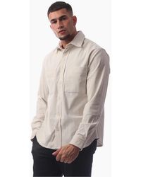 BOSS - Collared Neck Long Sleeve Regular Fit Shirt - Lyst