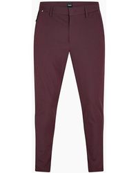 BOSS - Kaito1 Solid Patterned Straight Chinos - Lyst