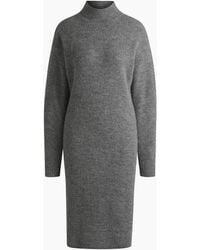 BOSS - Fagdassy Mock Neck Long Sleeve Midi Dress - Lyst