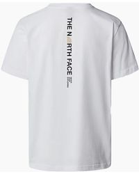 The North Face - Vertical Logo T-Shirts Crew Neck Short Sleeve Soft Cotton Tee - Lyst