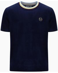 Sergio Tacchini - Fino Velour T-Shirt Maritime - Lyst