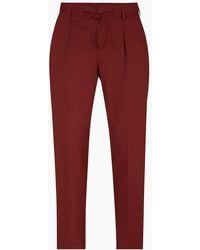 BOSS - Perin Solid Patterned Straight Trousers - Lyst