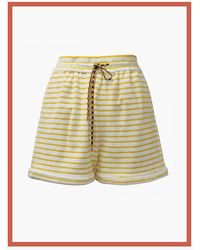 Nooki Design - Talinn Towelling Cotton Striped Shorts - Lyst