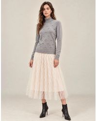 James Lakeland - Floral Roll Neck Jumper - Lyst