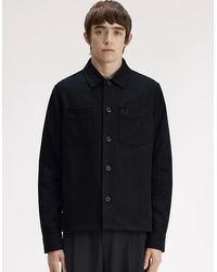Fred Perry - Brushed Twill Overshirt - Lyst