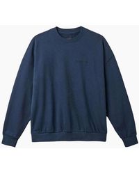 Brixton - Embroidered Heavyweight Crewneck Sweatshirt - Lyst