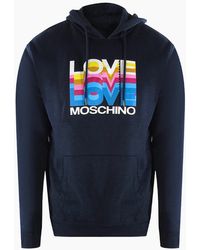 Love Moschino - Multi Logo Hoodie - Lyst