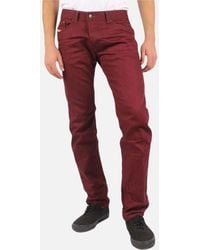 DIESEL - Darron 008Qu Jeans Cotton Slim Fit Tapered Leg Casual Denim Pants - Lyst