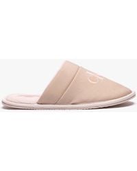 Calvin Klein - Hotel Slipper Mules Taupe - Lyst
