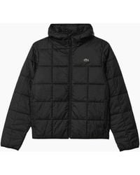 Lacoste - Waterproof Logo Hooded Puffer Jacket - Lyst