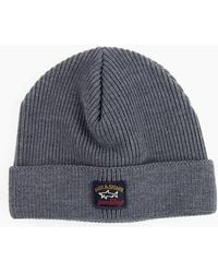 Paul & Shark - Paul And Shark Thin Ribbed Wool Hat 664 - Lyst