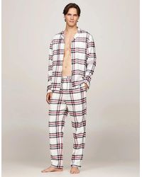 Tommy Hilfiger - Original Pyjama Set Heritage Plaid Ivory - Lyst
