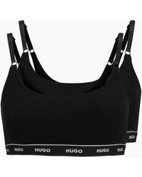 BOSS - 2-Pack Classic Logo Bralettes - Lyst