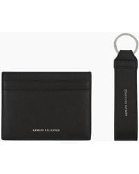 ARMANI EXCHANGE - Embossed Logo Cardholder Gift Set - Lyst