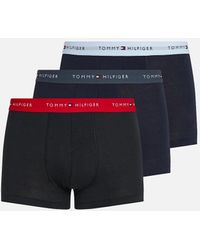 Tommy Hilfiger - 3-Pack Signature Cotton Coloured Band Boxer Trunks - Lyst
