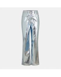 Amy Lynn - Metallic Patterned Wide Leg Trousers - Lyst