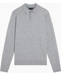Ted Baker - Morar Stitch Knitted Marl Polo Shirt - Lyst