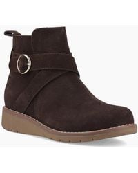 Hush Puppies - Lyra Suede Tan Winter Ankle Boots - Lyst
