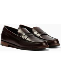 Ben Sherman - Sid Brush Off Leather Penny Loafers - Lyst
