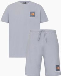The North Face - Small Box Co Ords Set Shorts Short Sleeve T Shirts - Lyst