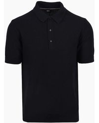 BOSS - Boss Iannotti Knitted Polo Shirt Dark - Lyst