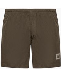 C.P. Company - C.P. Company Chrome-R Ivory Swimshorts - Lyst