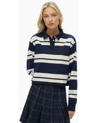 Superdry - Athletic Essentials Long Sleeve Polo Shirt - Lyst