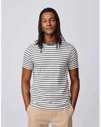 aubi - Ancaster Striped Organic Cotton T-Shirt - Lyst