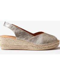 Toni Pons - Bernia-P Wedge Sandals Platinum - Lyst