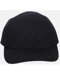 C.P. Company - Gabardine Logo Cap - Lyst