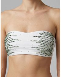 Oceanus - Ophelia Hand Embroidered Bikini Top - Lyst
