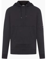 C.P. Company - C.P. Company Diagonal Raised Fleece Pocket Lens Hoodie - Lyst