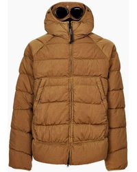 C.P. Company - Eco-Chrome R Hooded Down Goggle Jacket - Lyst