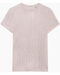 Ted Baker - Metallic Short Sleeve Crew Neck Tee - Lyst