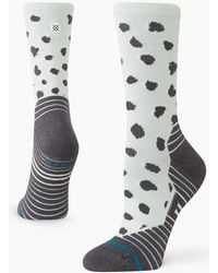 Stance - Leopard Mid Crew Socks - Lyst