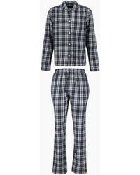 GANT - Plaid Check Flannel Pyjamas Gift Set, Evening - Lyst