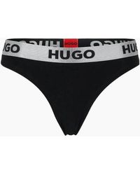 BOSS - Sporty Logo Thong - Lyst