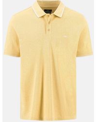 Fynch-Hatton - Contrast Tipped 2-Ply Cotton Polo Shirt Pale - Lyst