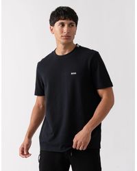 BOSS - Boss Taddy Cotton Piqué T-Shirt With Oxford-Jacquard Back Collar - Lyst