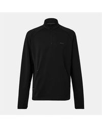 BOSS - Regular Fit Raglan Sleeve Zip Neck Sweatshirt - Lyst