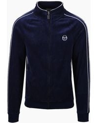 Sergio Tacchini - Tasso Velour Track Top Maritime - Lyst
