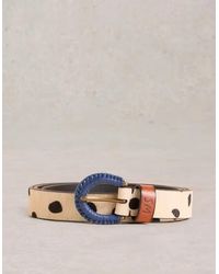 White Stuff - Woven Buckle Belt Natural Multi - Lyst