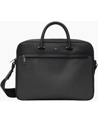 BOSS - Ray Monogram Synthetic Leather Briefcase - Lyst