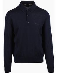 BOSS - Boss Boss H Lancione Knitted Polo Dark - Lyst