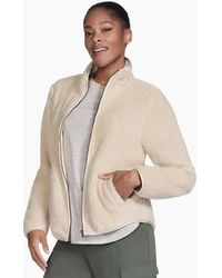 Skechers - Skech-Sherpa Jacket Natural Fleece Jackets - Lyst