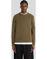 Lyle & Scott - Rib Detail Crew Neck Jumper - Lyst
