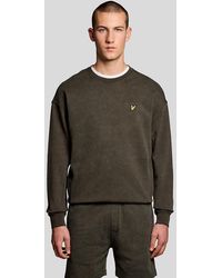 Lyle & Scott - Heavy Wash Cotton Sweatshirt - Lyst