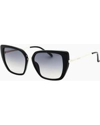 Guess - Shiny Frame Gradient Smoke Lensed Sunglasses - Lyst